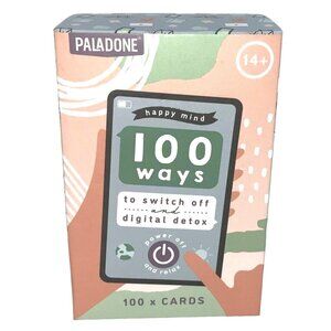 Paladone Detox Cards Power Off Happy Mind 100 Ways to Switch Off Digital Detox